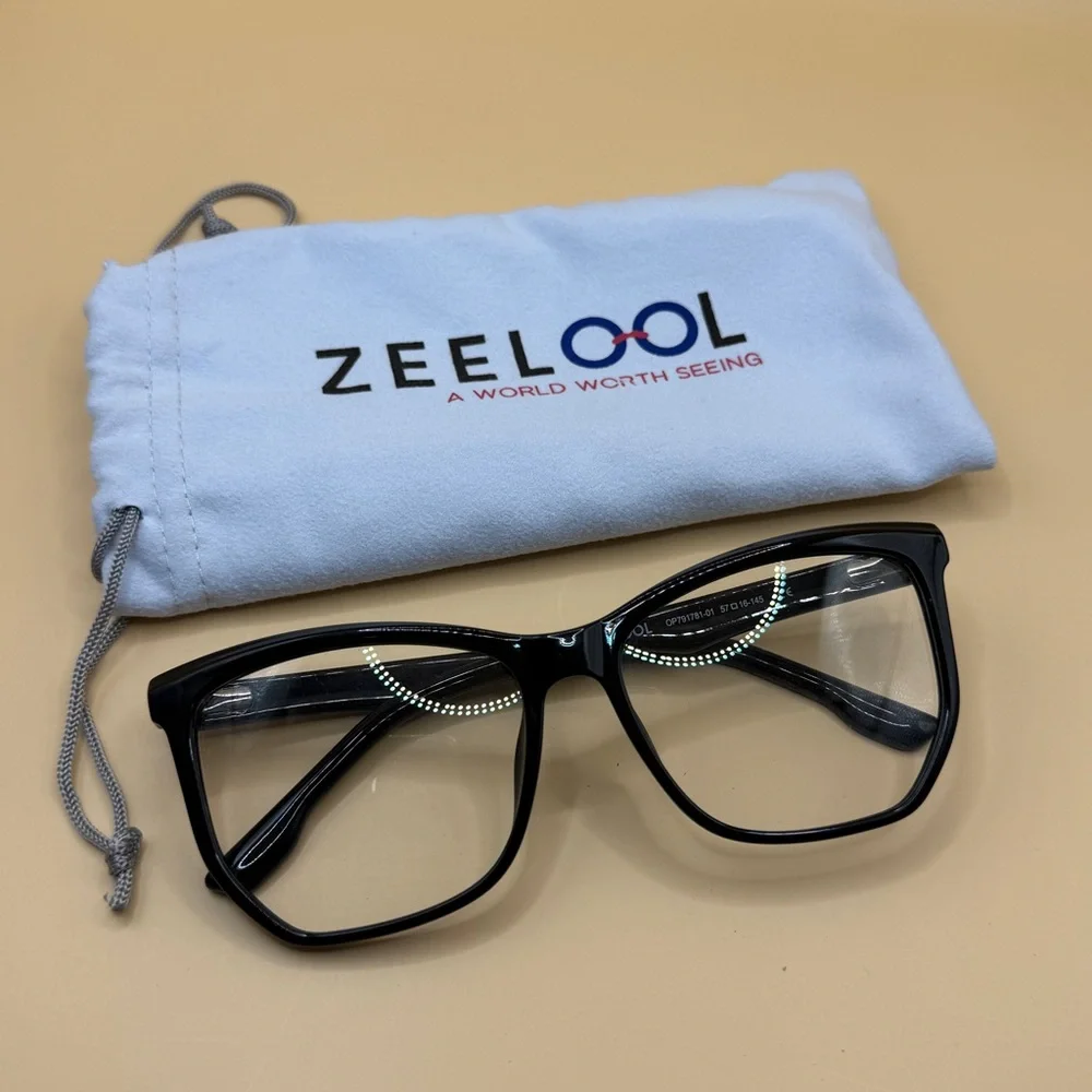 Zeelool Black Women's Glasses, No Prescription